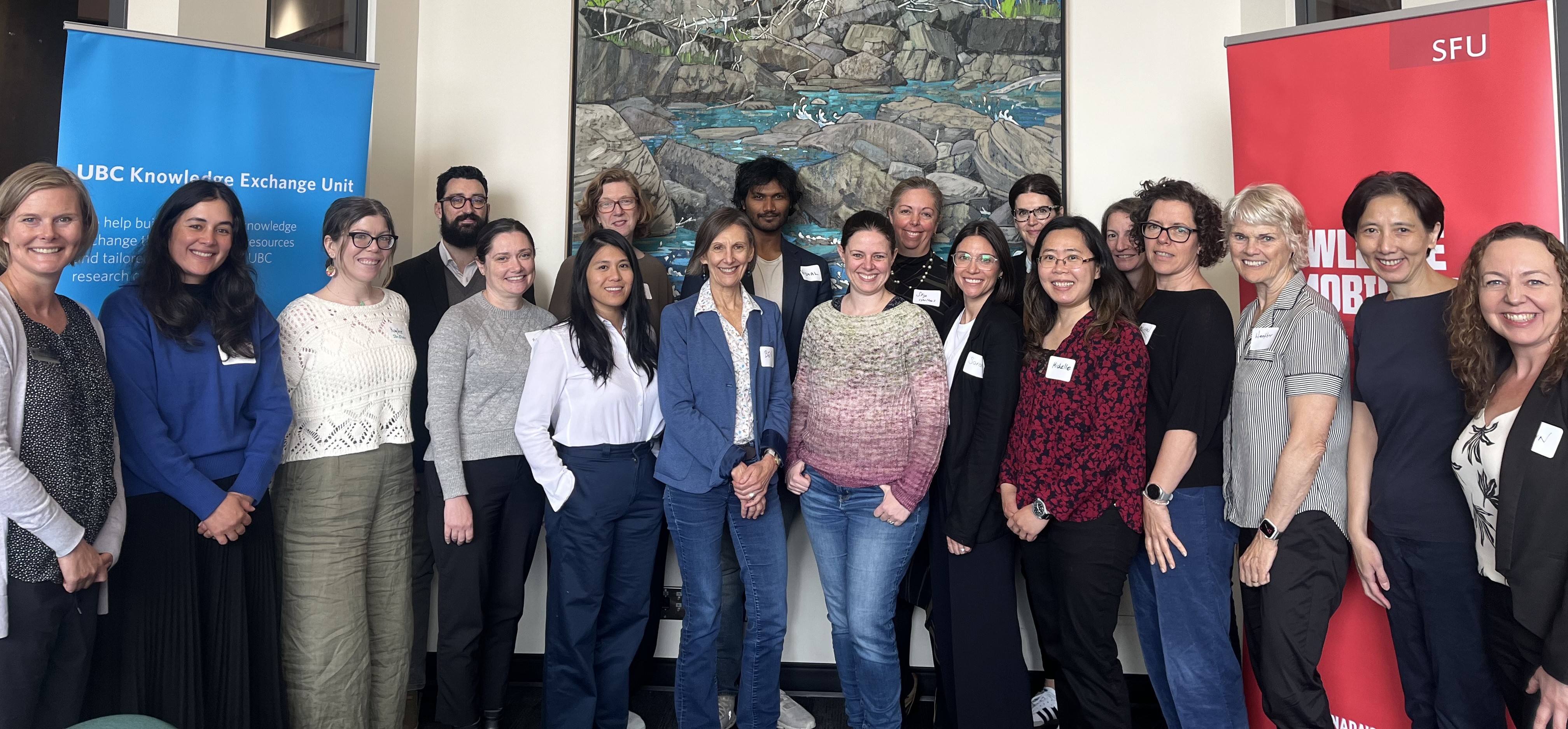 Participants of the first cohort of the ISTI program standing together in a group