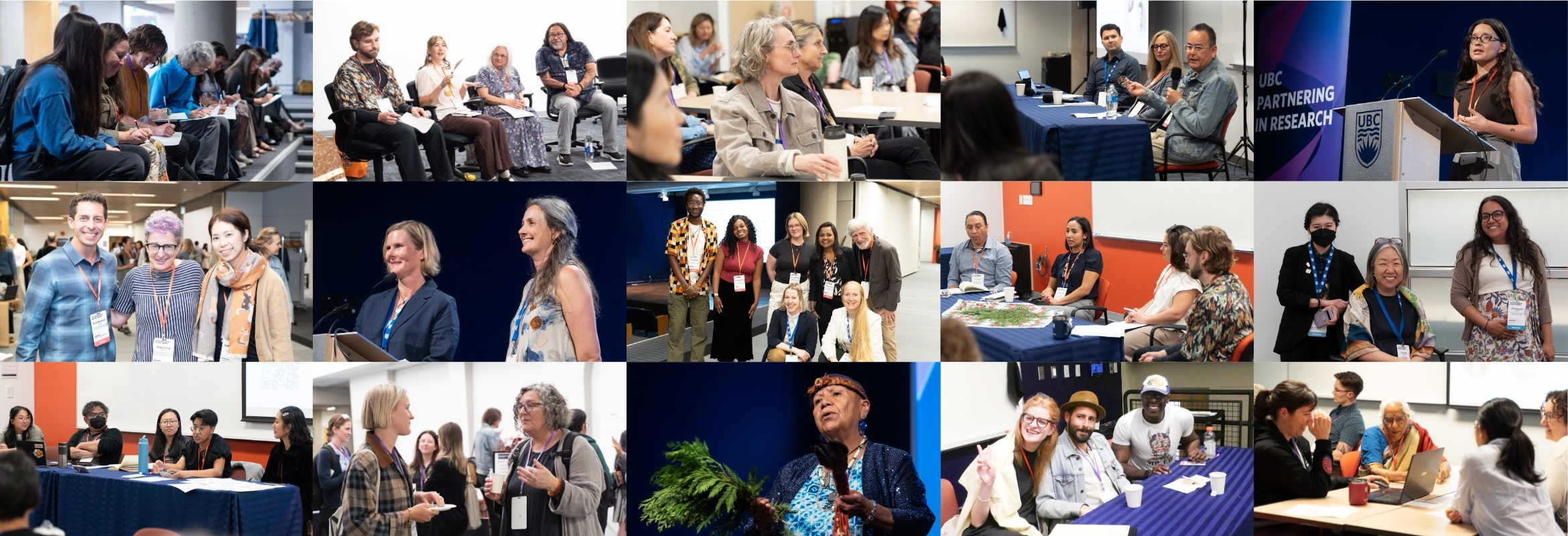Collages of images from the 2025 PiR conference 