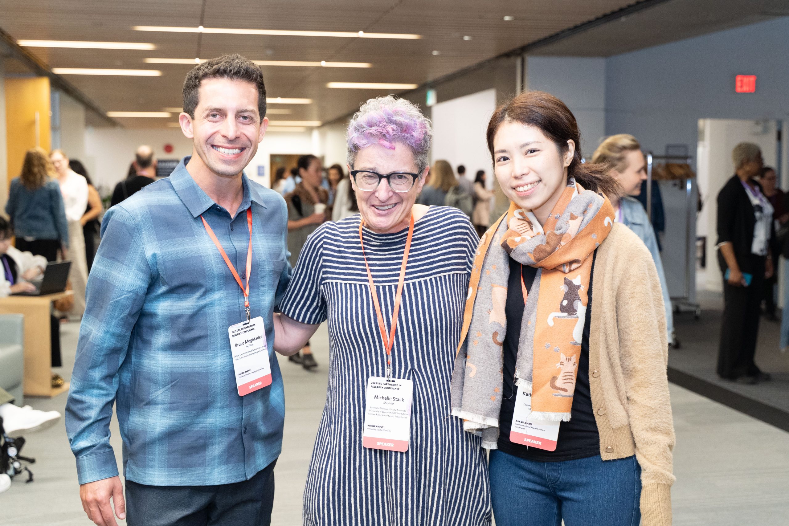 From left to right: Bruce Moghtader, Michelle Stack, Katherine Cheng