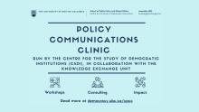 Policy communications clinic run by CSDI in collaboration with the UBC Knowledge Exchange Unit. 