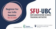 Register for our SFU-UBC ISTI info session on Nov 14, 2024